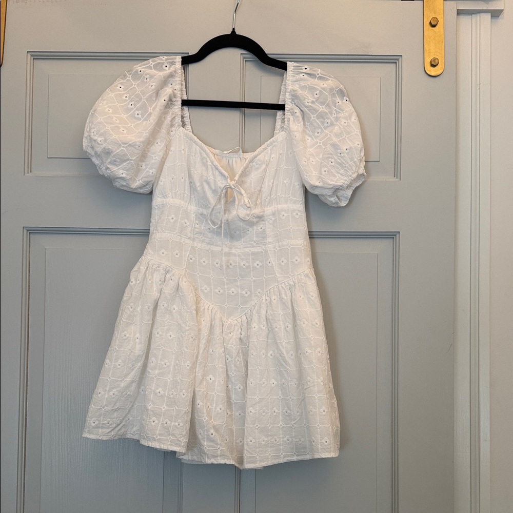 Altar'd State White Cotton Dress